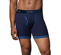 Hanes Men's 5-Pack Ultimate Exposed Waistband Ringer Boxer with ComfortFlex Waistband Brief-Assorted Colors - Multi - S