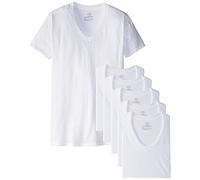 Hanes Men's 6 Pack Ultimate FreshIQ V-Neck T-Shirt (XX-Large, White)