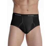 Hanes Men's 7-Pack Black/Gray Full-Cut Briefs