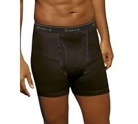 Hanes Men's 76925p Boxer Briefs, Black/Grey, XL (Pack of 5)