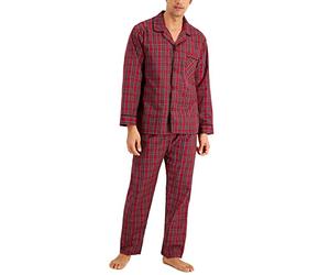 Hanes Men's 91002 Pajama Set, Red Check Pattern, XXXL