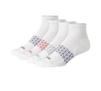 Hanes Men's Absolute Active Cushioned Ankle, Moisture Wicking Socks, Seamless Toe, 4-Pack, White/Color Accents, 4.5-12 UK