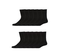 Hanes Men's Active Cool 12-Pack Crew Socks, Black, Sock Size: 10-13 Shoe Size: 6-12