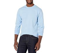 Hanes Men's Beefy Long Sleeve Shirt, Light Blue, S