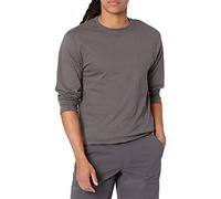Hanes Men's Beefy Long Sleeve Shirt, Smoke Gray, 2XL