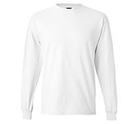 Hanes Men'S Beefy Long-Sleeve T 6.1 Oz - White - Size L