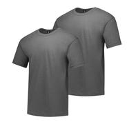 Hanes Men's Beefy Short Sleeve Tee Value Pack (2-pack) (Availble in Tall) athletic shirts, Smoke Grey, L UK