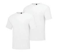 Hanes Mens Beefy Short Sleeve Tee Value Pack (2-Pack) (Availble in Tall) Athletic-Shirts, White, 4XL UK
