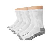 Hanes Men's Big and Tall Work Crew Socks X-Temp Lightweight Liner Socks, 6-Pair Pack (pack of 6)