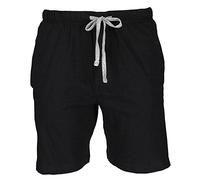 Hanes Mens Big & Tall Jersey Knit Cotton Button Fly Pyjama Sleep Shorts, 5X, New Black