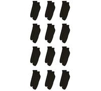 Hanes Men's Black Ankle Socks, 12 Count, Large, Solid, Reinforced Toe, Cushioned, Casual, Adult Men, Outdoor Enthusiasts