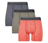 Hanes Men's Comfort Flex Fit Breathable Stretch Mesh Boxer Brief 3 Pack, Red/Green/Indigo, M