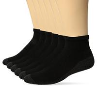 Hanes Men's ComfortBlend Max Cushion Ankle Sock 6-Pack_Black_43075