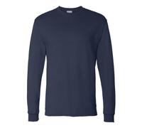 Hanes Men's ComfortSoft Long-Sleeve T-Shirt (Pack of 2), Navy,Large