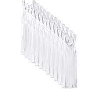 Hanes Men's ComfortSoft Moisture Wicking Tagless Tank Undershirts-Multipacks, White 12-Pack, Medium (Pack of 12)