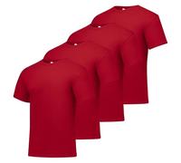 Hanes Men's ComfortSoft T-Shirt (Pack of 4),Deep Red,XX-Large