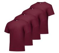 Hanes Men's ComfortSoft T-Shirt (Pack of 4),Maroon,Large