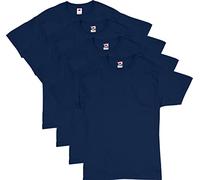 Hanes Men's ComfortSoft T-Shirt (Pack of 4),Navy,X-Large