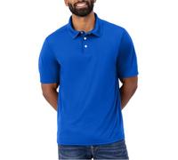 Hanes Mens Cool Dri Polo Shirt, Quick-Drying Performance Polo for Men, 40+ UPF Protection, Deep Royal, XL