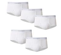 Hanes Men's Moisture-Wicking Cotton Briefs, Black, Multi-Packs Available, White-5 Pack, M (Pack of 5)