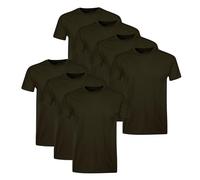 Hanes Men's Cotton, Moisture-Wicking Crew Tee Undershirts, Multi-Packs T-Shirt, Black-7 Pack, S (Pack of 7)