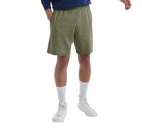 Hanes Men's Cotton Shorts with Pocket Board, Camo Green Heather, XXL