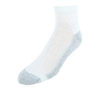 Hanes Men's Cushion Ankle Socks, 6-Pack, Shoe: 6-12 Yoga, White/Grey Foot Bottom, Large (Pack of 6)