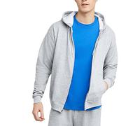Hanes Men's, EcoSmart Fleece Full-Zip Hoodie, Hooded Sweatshirt, Opaque, Ash, XXL