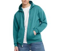 Hanes Men's, EcoSmart Fleece Full-Zip Hoodie, Hooded Sweatshirt Jacket, Spanish Moss, XL
