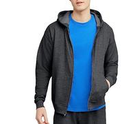Hanes Men's EcoSmart Fleece Hoodie, Charcoal Heather, L