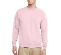 Hanes Men's Ecosmart Fleece Sweatshirt, Cotton-blend Pullover, Crewneck Sweatshirt for Men, 1 Or 2 Pack Available, Pale Pink - 1 Pack, S