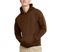 Hanes Men's EcoSmart Hoodie, Midweight Fleece, Pullover Hooded Sweatshirt, Army Brown, M
