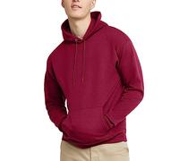 Hanes Men's EcoSmart Hoodie, Midweight Fleece, Pullover Hooded Sweatshirt, Cardinal, XL