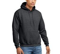Hanes Men's EcoSmart Hoodie, Midweight Fleece, Pullover Hooded Sweatshirt, Charcoal Heather, 4XL