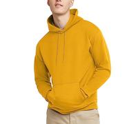 Hanes Men's EcoSmart Hoodie, Midweight Fleece, Pullover Hooded Sweatshirt, Gold, 4XL