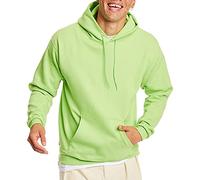 Hanes Men's EcoSmart Hoodie, Midweight Fleece, Pullover Hooded Sweatshirt, Lime, XL