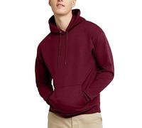 Hanes Men's EcoSmart Hoodie, Midweight Fleece, Pullover Hooded Sweatshirt, Maroon, 3XL