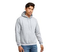 Hanes Men's EcoSmart Hoodie, Midweight Fleece, Pullover Hooded Sweatshirt, Opaque, Ash, S