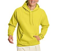 Hanes Men's EcoSmart Hoodie, Midweight Fleece, Pullover Hooded Sweatshirt, Yellow, XL