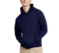 Hanes mens Ecosmart Hoodie, Midweight Fleece Sweatshirt, Pullover Hooded Sweatshirt for Men, Navy, L