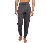 Hanes Men's EcoSmart Jogger Sweatpants, Midweight Fleece Lounge Pants, 30.5", Charcoal Heather, Large