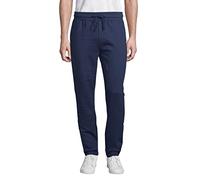 Hanes Men's EcoSmart Jogger Sweatpants, Midweight Fleece Lounge Pants, 30.5", Navy, Large