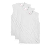 Hanes Men's Essentials Midweight T Pack, Cotton Muscle Tank Shirts, 3-Pack, White, 3XL