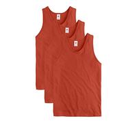 Hanes Men's Essentials Top Pack, Midweight Cotton Tanks, Sleeveless Shirts, 3-Pack T, Champion Scarlet, Medium (Pack of 3)
