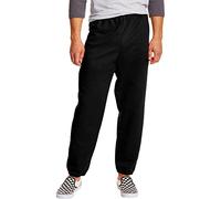 Hanes Men's Fleece Sweatpants, EcoSmart Athletic Lounge Pants, 32" (1 Or 2 Pack), Black, Large