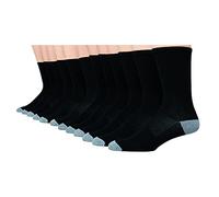 Hanes Men's FreshIQ™ X-Temp® Crew Socks, Pack of 12 (LTAC18), black, 6-12