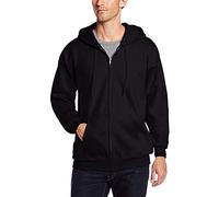 Hanes Men's Full Zip Ultimate Heavyweight Fleece Hoodie, Black, 3X-Large