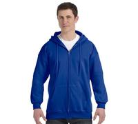 Hanes Men's Full Zip Ultimate Heavyweight Fleece Hoodie, Deep Royal, Medium