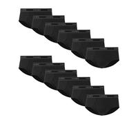 Hanes mens Hanes Men's Brief Underwear Pack, Cotton Briefs, Moisture-wicking Underwear, Breathable, 6-pack, Black - 12 Pack, S