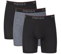 Hanes Men's Hanes Men's Comfort Flex Fit Long Leg Total Support Pouch Briefs, 3-pack Boxer Briefs, Assorted, L UK